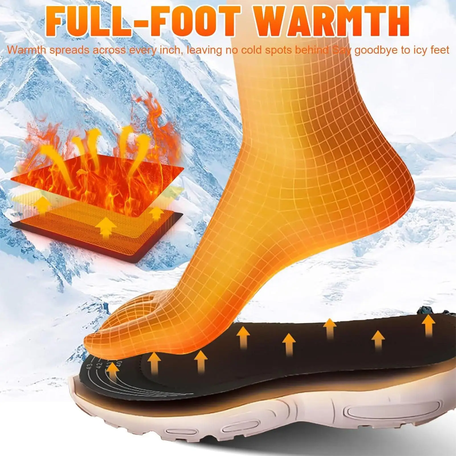 Foot Warmer Insoles 3 Gears Heating Portable Tool Warm Feet Thermal Insoles For Men Women Family Travel Offices Home Indoor
Foot Warmer Insoles 3 Gears Heating Portable Tool Warm Feet Thermal Insoles For Men Women Family Travel Offices Home Indoor