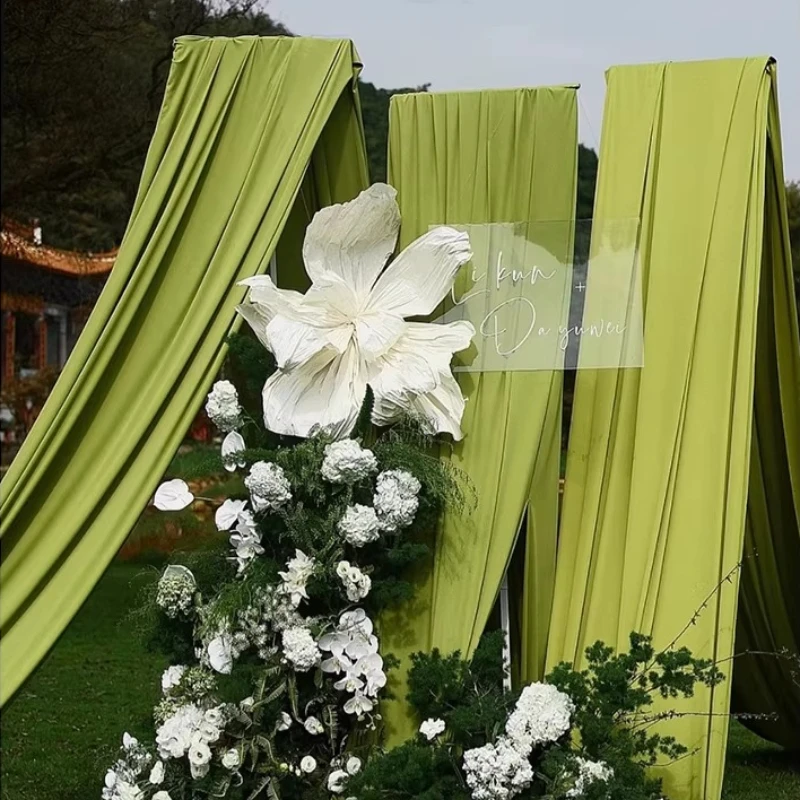 10meter Green Stretch Double-Sided Milk Silk Fabric for Wedding Ceiling Drape Backdrop Wedding Hall Material Factory Wholesale
10meter Green Stretch Double-Sided Milk Silk Fabric for Wedding Ceiling Drape Backdrop Wedding Hall Material Factory Wholesale