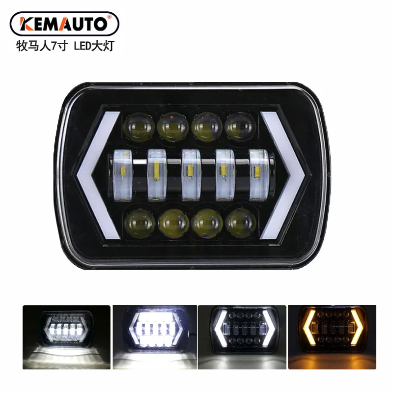 Suitable for JEEP Jeep Wrangler 7-inch square light arrow style Harley LED headlights 5x7 turn signal daytime running lights
Suitable for JEEP Jeep Wrangler 7-inch square light arrow style Harley LED headlights 5x7 turn signal daytime running lights
