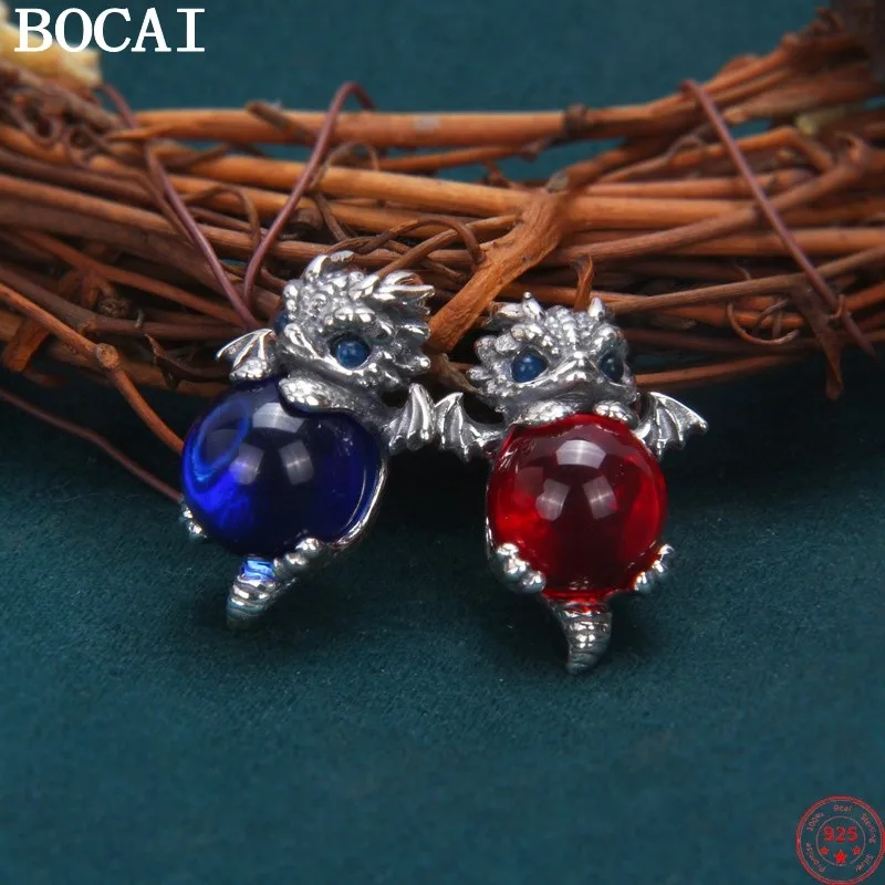 BOCAI S925 Silver Charms Pendants for Women Men Retro 3D Flying Wings Dragon Inlaid Zircon Fashion Punk Jewelry Wholesale
BOCAI S925 Silver Charms Pendants for Women Men Retro 3D Flying Wings Dragon Inlaid Zircon Fashion Punk Jewelry Wholesale