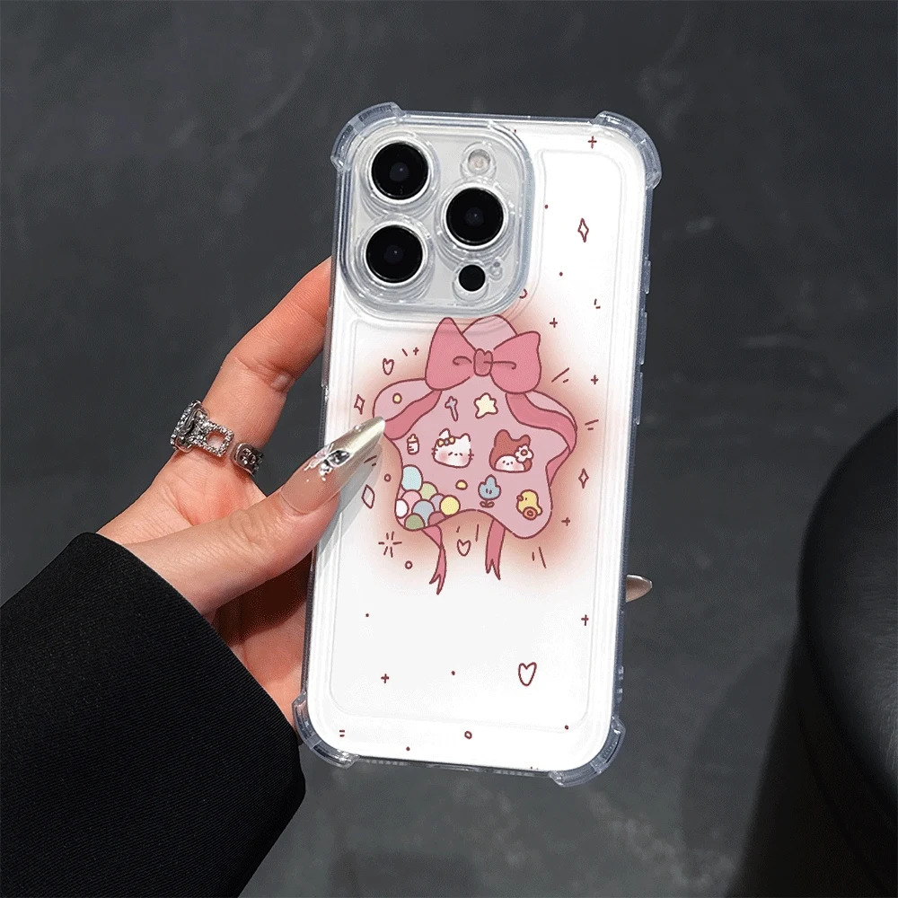 Мягкий чехол для телефона Sanrio KT для IPhone 14 Pro IPhone 16/15/14/13/12/11/x/xs/xs Max, женские чехлы для телефонов, игрушки Hellokitty
Мягкий чехол для телефона Sanrio KT для IPhone 14 Pro IPhone 16/15/14/13/12/11/x/xs/xs Max, женские чехлы для телефонов, игрушки Hellokitty