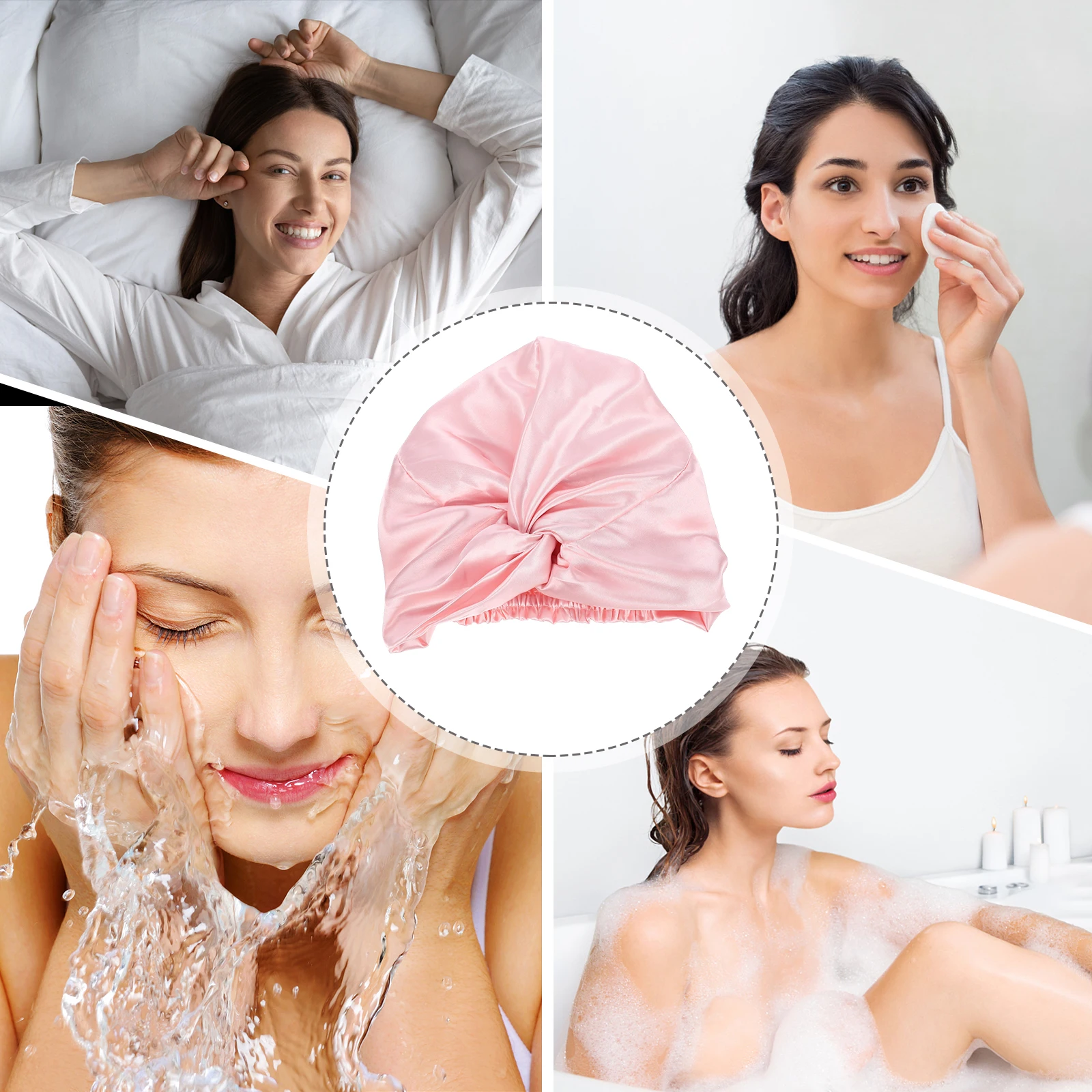 Silk Wrap Bonnet for Cap Women Soft Simulated Silk Hair Protector Bath Wraps Sleep Accessories
Silk Wrap Bonnet for Cap Women Soft Simulated Silk Hair Protector Bath Wraps Sleep Accessories