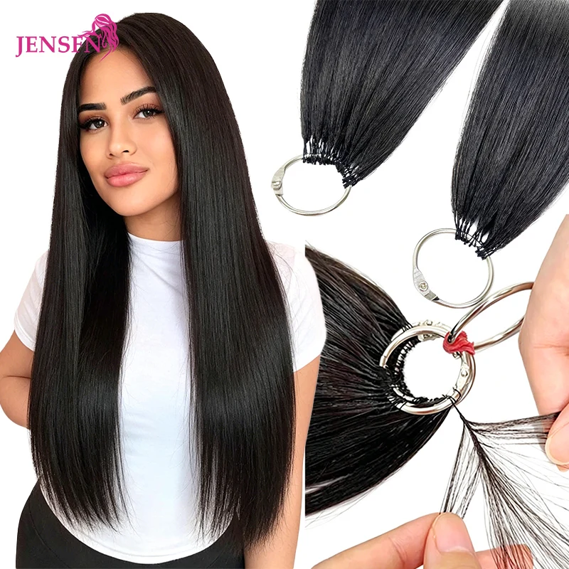 JENSFN Third Generation Micro Feather New Hair Extensions 100% Human Hair Straight 0.8g/Strand 613 Color Hair Salon
JENSFN Third Generation Micro Feather New Hair Extensions 100% Human Hair Straight 0.8g/Strand 613 Color Hair Salon