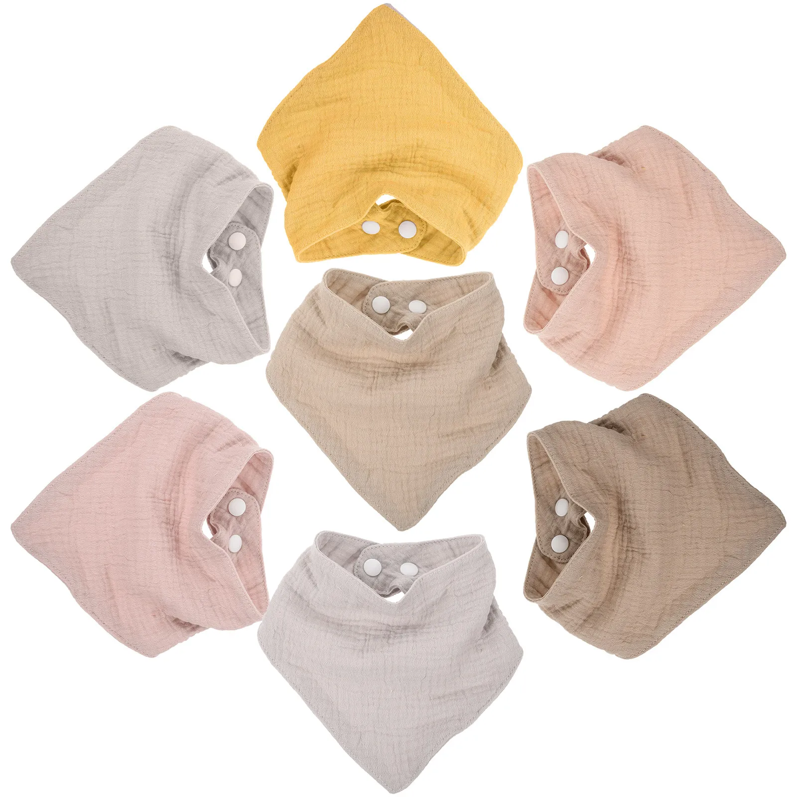 7Pcs Pure Cotton Baby Small Bibs Reusable Adjustable Eat Bibs Unisex Multi-Use Small Clothes Protector for Meal Time
7Pcs Pure Cotton Baby Small Bibs Reusable Adjustable Eat Bibs Unisex Multi-Use Small Clothes Protector for Meal Time