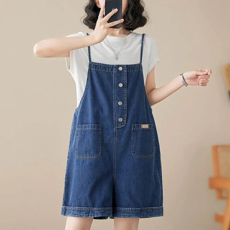 Denim Jumpsuits for Women Five-point Pants Age Reduction Wide Leg Shorts Casual Loose Playsuits One Piece Outfits Women Clothing
Denim Jumpsuits for Women Five-point Pants Age Reduction Wide Leg Shorts Casual Loose Playsuits One Piece Outfits Women Clothing