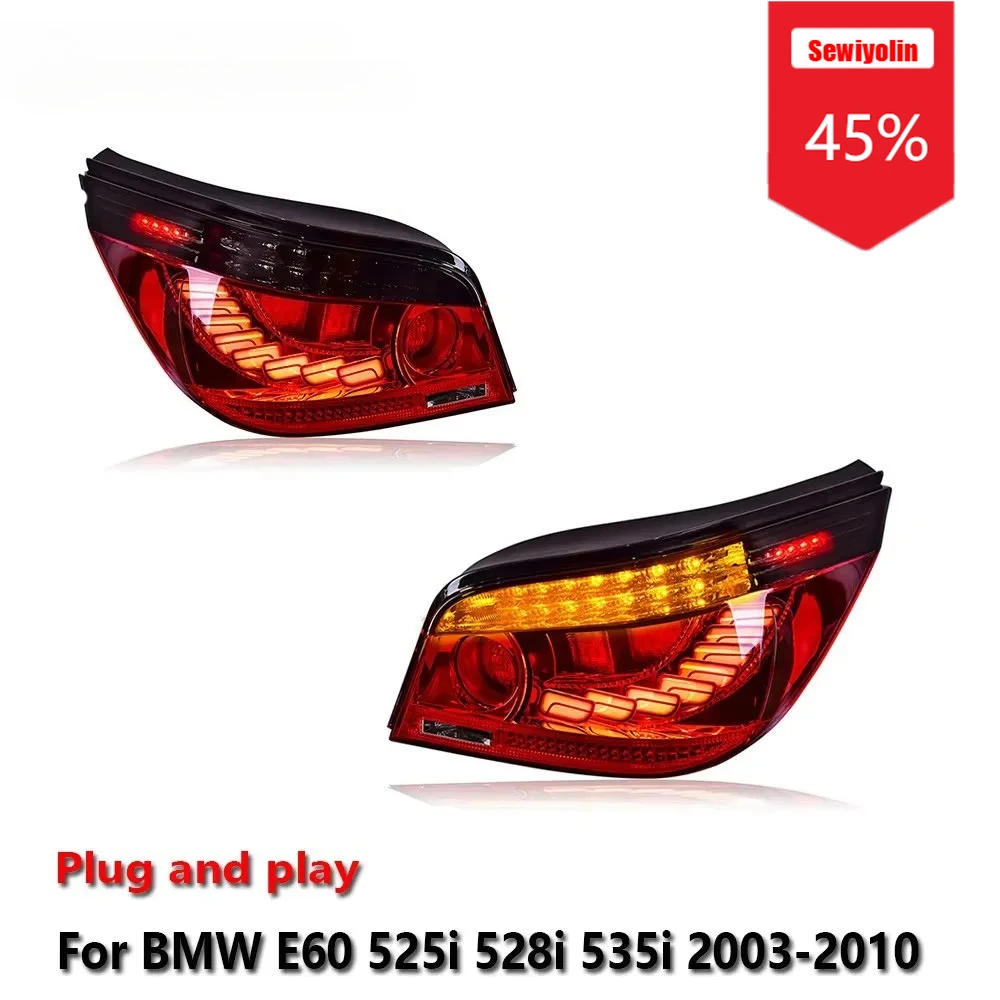 Sewiyolin Car LED Tail Lamps Light Auto Assemblies for BMW E60 525i 528i 535i 2003-2010 Rear Fog DRL Brake Turn Signal Lamp Plug
Sewiyolin Car LED Tail Lamps Light Auto Assemblies for BMW E60 525i 528i 535i 2003-2010 Rear Fog DRL Brake Turn Signal Lamp Plug