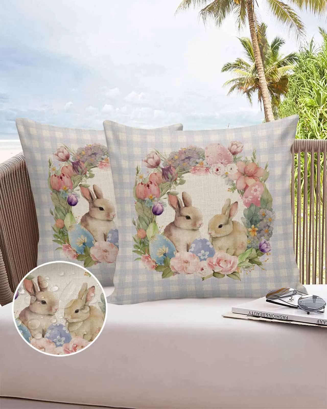 2/4PCS Easter Rabbit Watercolor Flower Waterproof Cushion Cover For Home Decoration 40/45/50/60/66cm Pillowcase
2/4PCS Easter Rabbit Watercolor Flower Waterproof Cushion Cover For Home Decoration 40/45/50/60/66cm Pillowcase