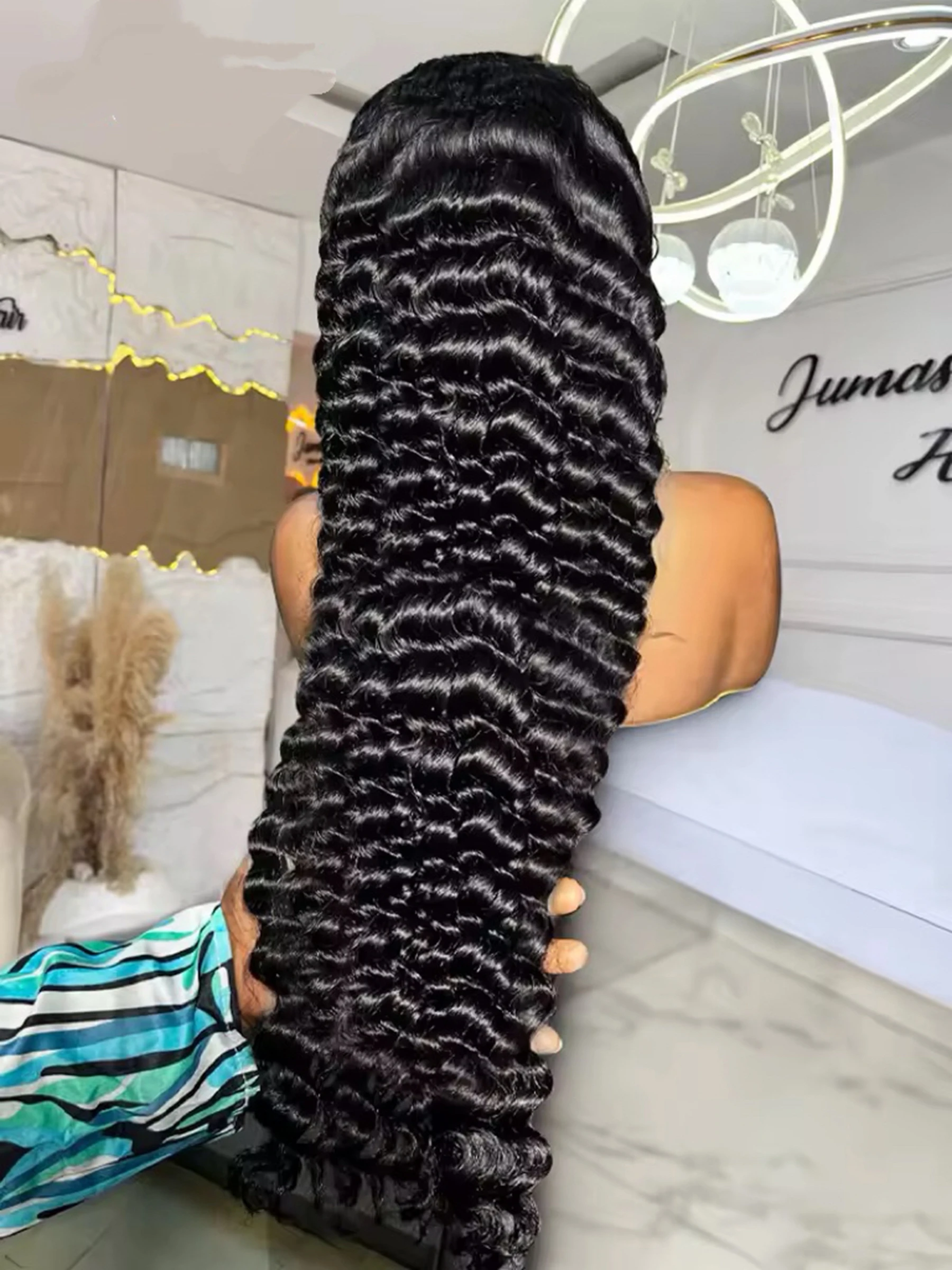 Black Color 13X4X1 HD Lace Frontal Synthetic Wig For Women Deep Wave Preplucked With Baby Hair Cosplay Daily Drag Queen Soft
Black Color 13X4X1 HD Lace Frontal Synthetic Wig For Women Deep Wave Preplucked With Baby Hair Cosplay Daily Drag Queen Soft