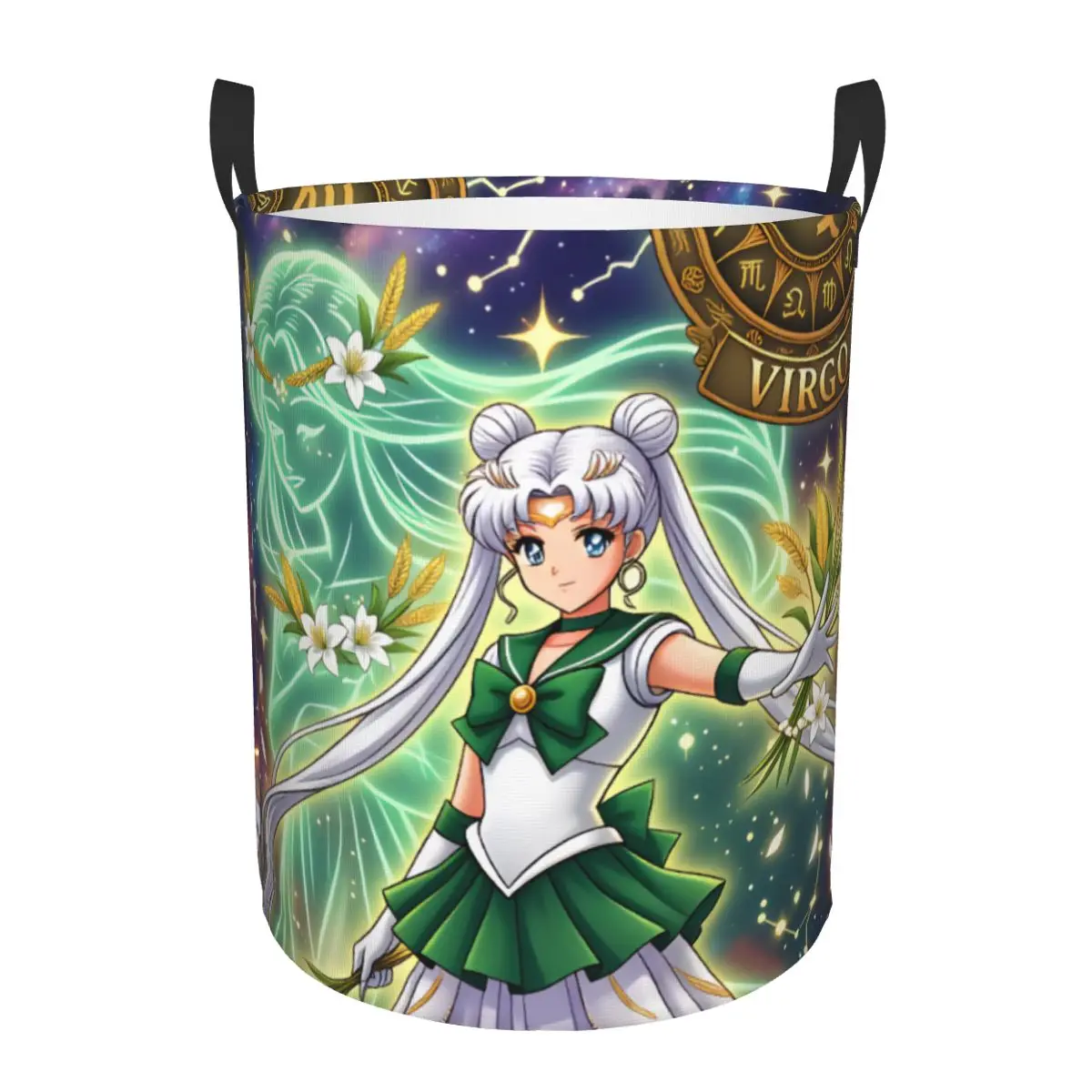 Sailor Moon Sailor Jupite Virgo Laundry Basket Collapsible Clothes Hamper for Household Clothes Storage Organization
Sailor Moon Sailor Jupite Virgo Laundry Basket Collapsible Clothes Hamper for Household Clothes Storage Organization