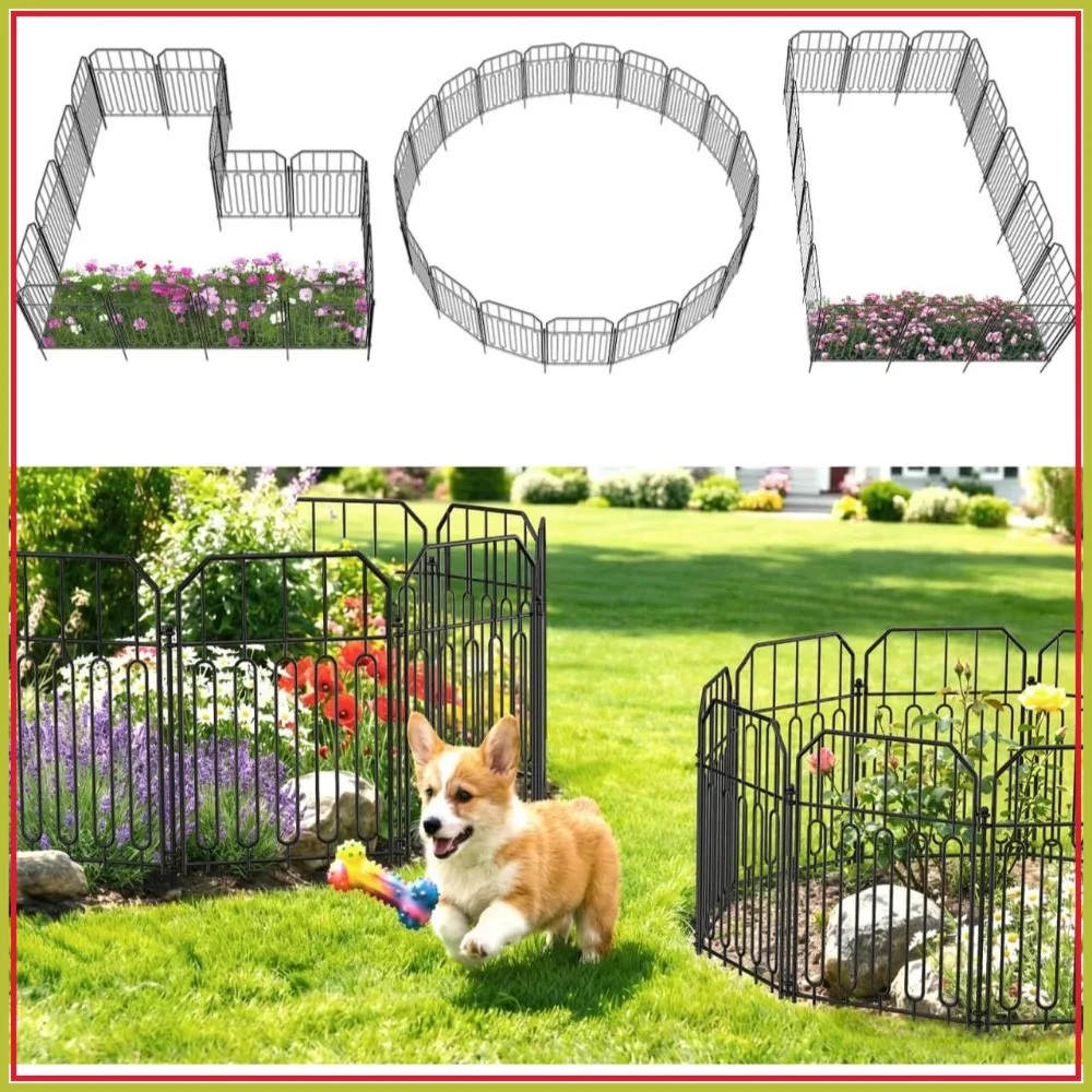 25FT x 21IN Metal No Dig Garden Fence, Rustproof Animal Barrier for Yard, Lawn, Flower Bed - Easy Assembly
25FT x 21IN Metal No Dig Garden Fence, Rustproof Animal Barrier for Yard, Lawn, Flower Bed - Easy Assembly