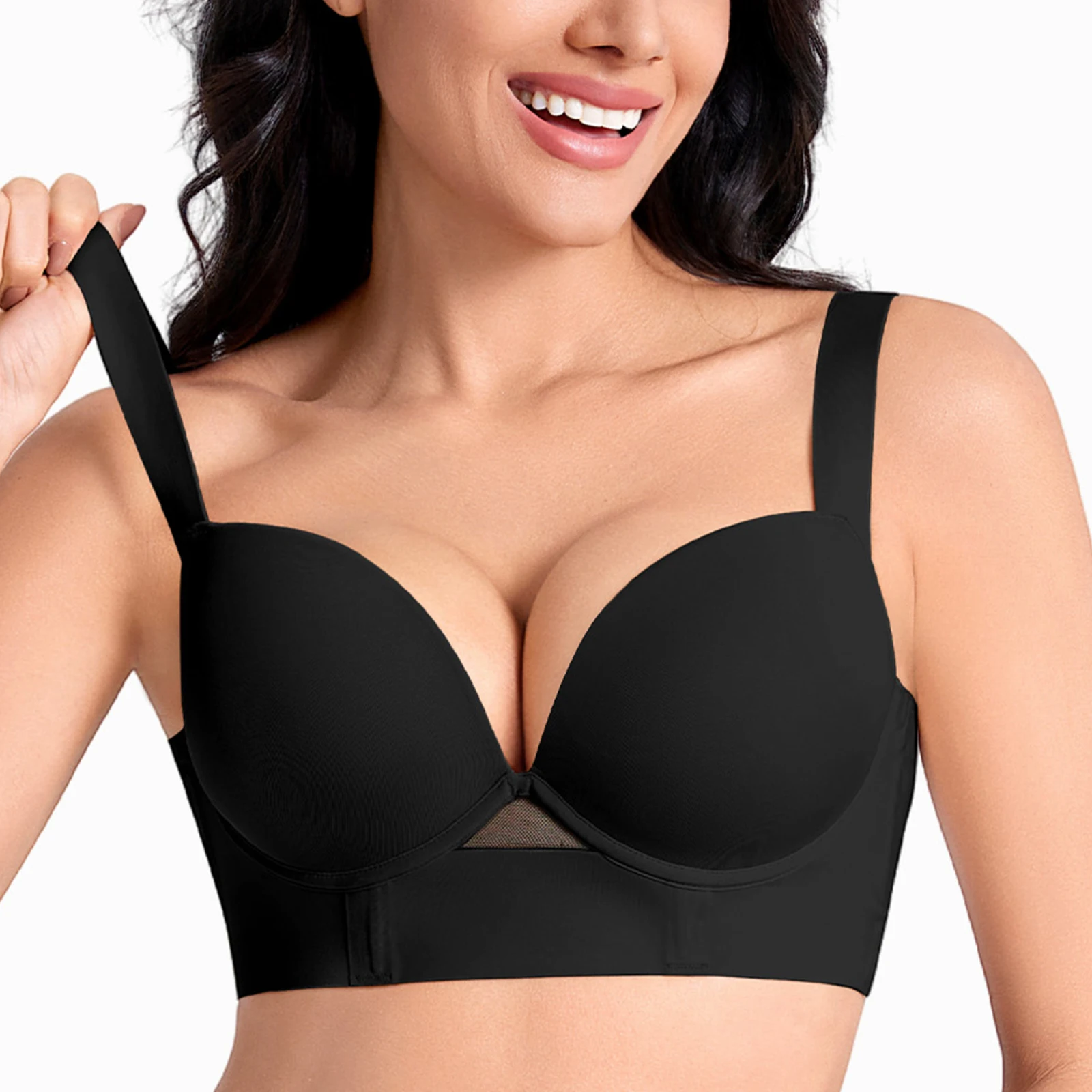 New Women Bra Large Size Steel Ring Seamless Underwear Adjusted Chest Pad Bras Push Up Hold Stable Everday Sexy Bra
New Women Bra Large Size Steel Ring Seamless Underwear Adjusted Chest Pad Bras Push Up Hold Stable Everday Sexy Bra