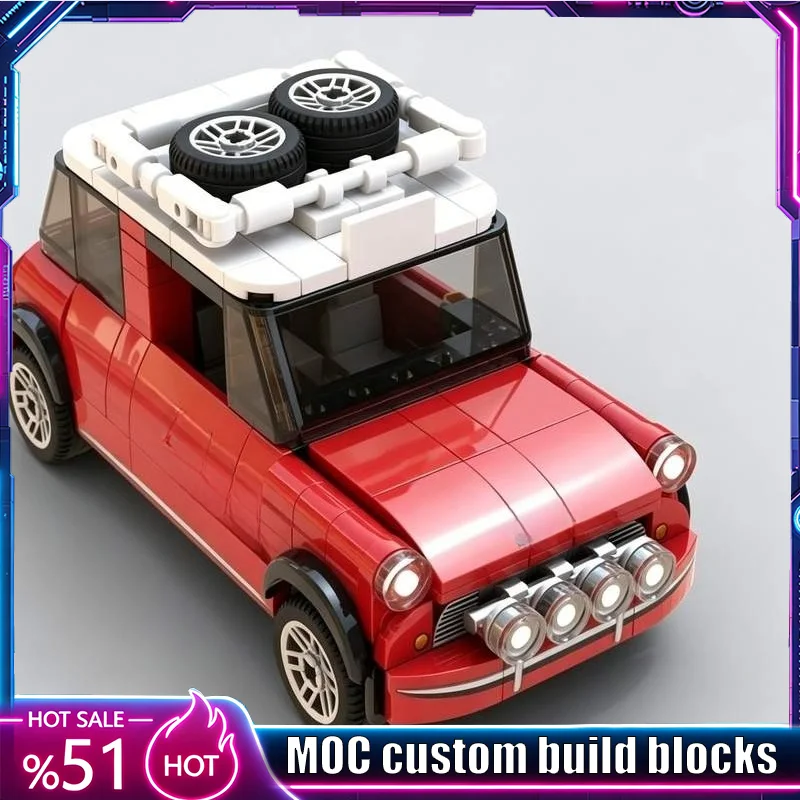 306 PCS Bright Red Vintage Rally Mini Car Custom Building Blocks MOC Model DIY Assembly Educational Toy Birthday Holiday Gifts
306 PCS Bright Red Vintage Rally Mini Car Custom Building Blocks MOC Model DIY Assembly Educational Toy Birthday Holiday Gifts