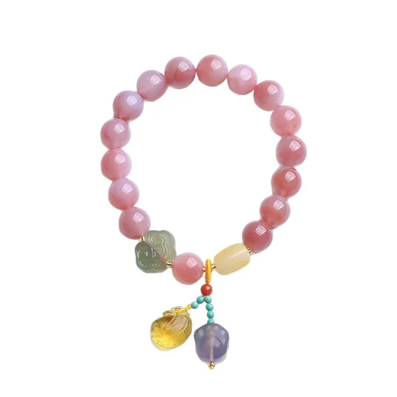 Bracelets with Agate Fluorite Amber Money Bag Hetian Jade Ruyi Beads for Women Jewelry Gifts
Bracelets with Agate Fluorite Amber Money Bag Hetian Jade Ruyi Beads for Women Jewelry Gifts