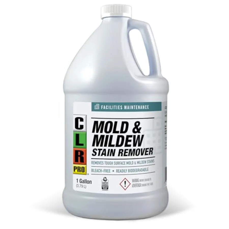 CLR PRO Heavy Duty Bleach-Free Mold and Mildew Stain Remover, 1 Gallon Bottle, Unscented Multi-Surface Stain Remover, Works on
CLR PRO Heavy Duty Bleach-Free Mold and Mildew Stain Remover, 1 Gallon Bottle, Unscented Multi-Surface Stain Remover, Works on