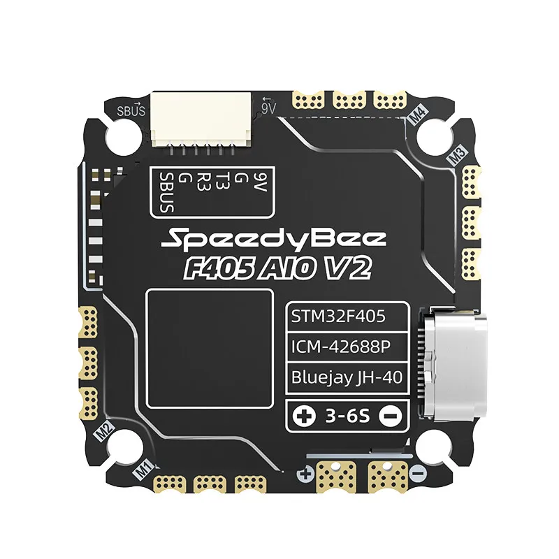 SpeedyBee F405 AIO V2 35/40A 8Bit 25.5x25.5 3-6S
SpeedyBee F405 AIO V2 35/40A 8Bit 25.5x25.5 3-6S