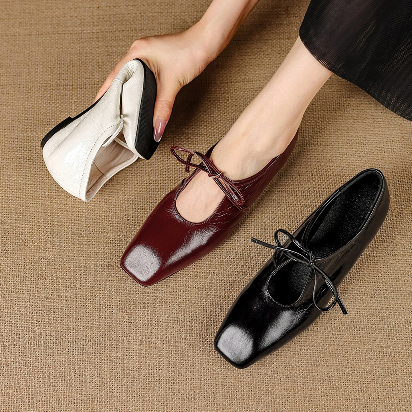 2026 new spring summer women pumps natural leather 22-25cm cowhide+sheepskin square toe lace-up increased women shoes fashion
2026 new spring summer women pumps natural leather 22-25cm cowhide+sheepskin square toe lace-up increased women shoes fashion