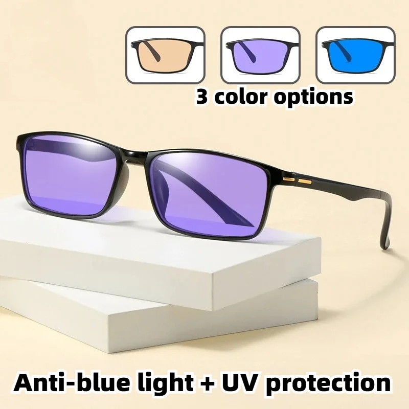 Ultra-light Small-frame Anti Blue Light Glasses with UV Protection 3 Color Lens Options Black Frame for Unisex Computer Glasses
Ultra-light Small-frame Anti Blue Light Glasses with UV Protection 3 Color Lens Options Black Frame for Unisex Computer Glasses