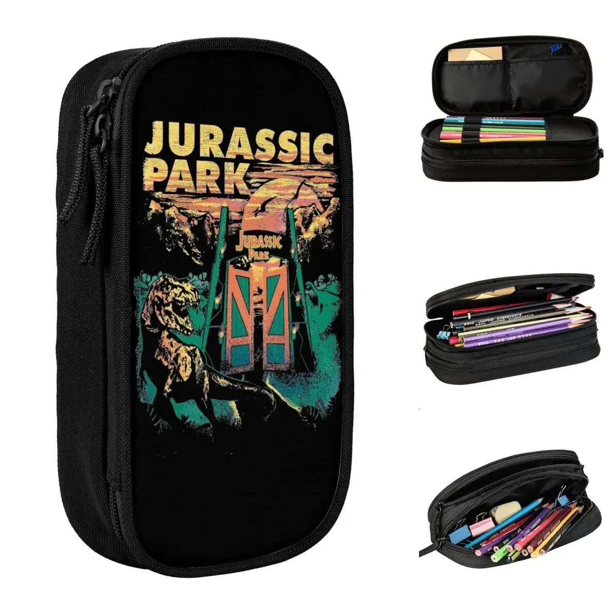 Jurassic Tyrannosaurus Rex Park Gates Pencil Cases New Pen Bag Girl Boy Big Capacity School Supplies Gifts Pencil Box
Jurassic Tyrannosaurus Rex Park Gates Pencil Cases New Pen Bag Girl Boy Big Capacity School Supplies Gifts Pencil Box
