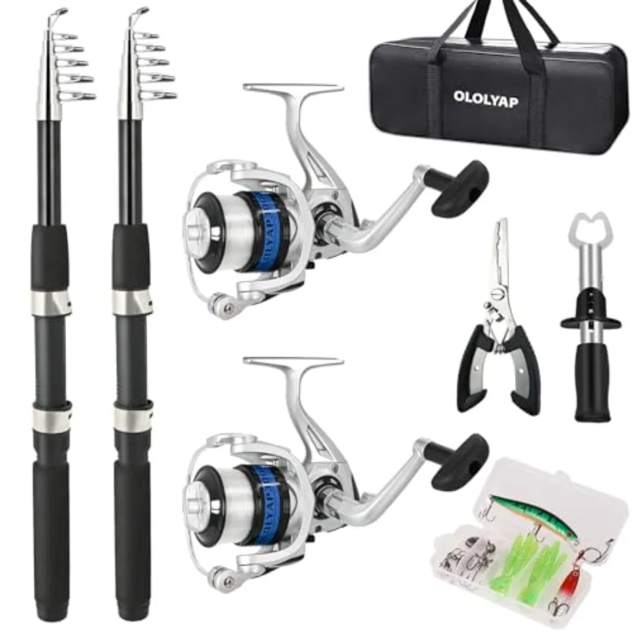 Fishing Pole Combo Set 6.9ft 2PCS Telescopic Fishing Rod and Reel Combo with Fishing Pliers and Lip Gripper Collapsible Fishing
Fishing Pole Combo Set 6.9ft 2PCS Telescopic Fishing Rod and Reel Combo with Fishing Pliers and Lip Gripper Collapsible Fishing