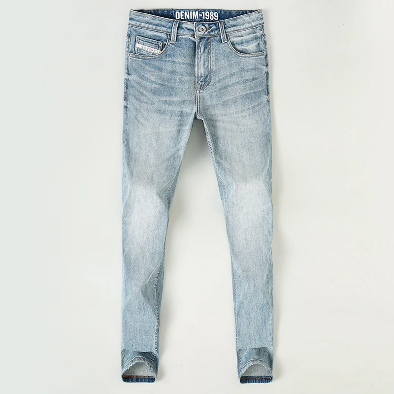 European Fashion Men Jeans High Quality Plain Washed Retro Blue Vintage Jeans Men Trousers Casual Designer Denim Pants Hombre
European Fashion Men Jeans High Quality Plain Washed Retro Blue Vintage Jeans Men Trousers Casual Designer Denim Pants Hombre