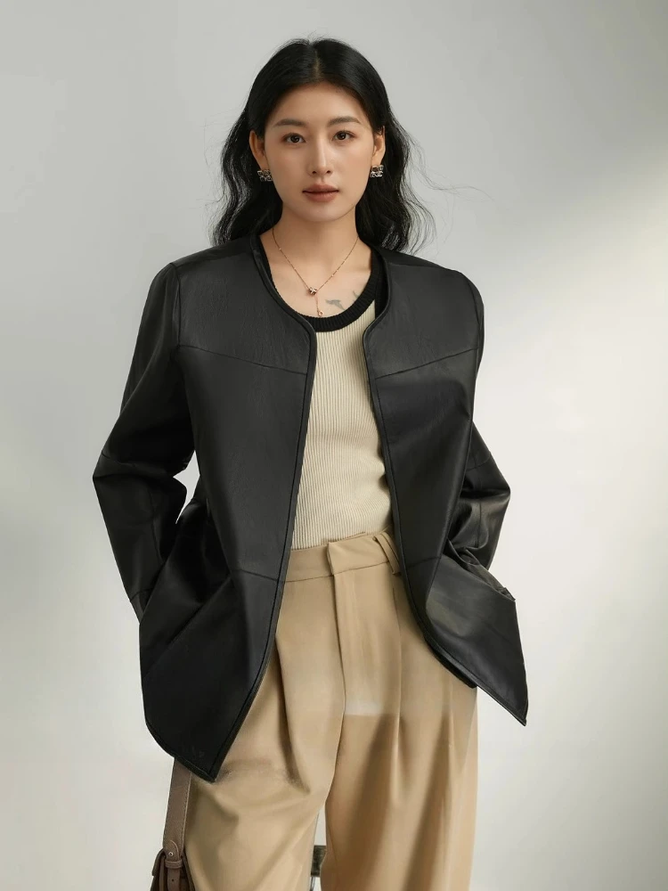 Высококачественные роскошные зимние куртки из натуральной кожи с мехом ягненка для женщин, простой двусторонний дизайн, классическое черное пальто из натурального меха 
Высококачественные роскошные зимние куртки из натуральной кожи с мехом ягненка для женщин, простой двусторонний дизайн, классическое черное пальто из натурального меха