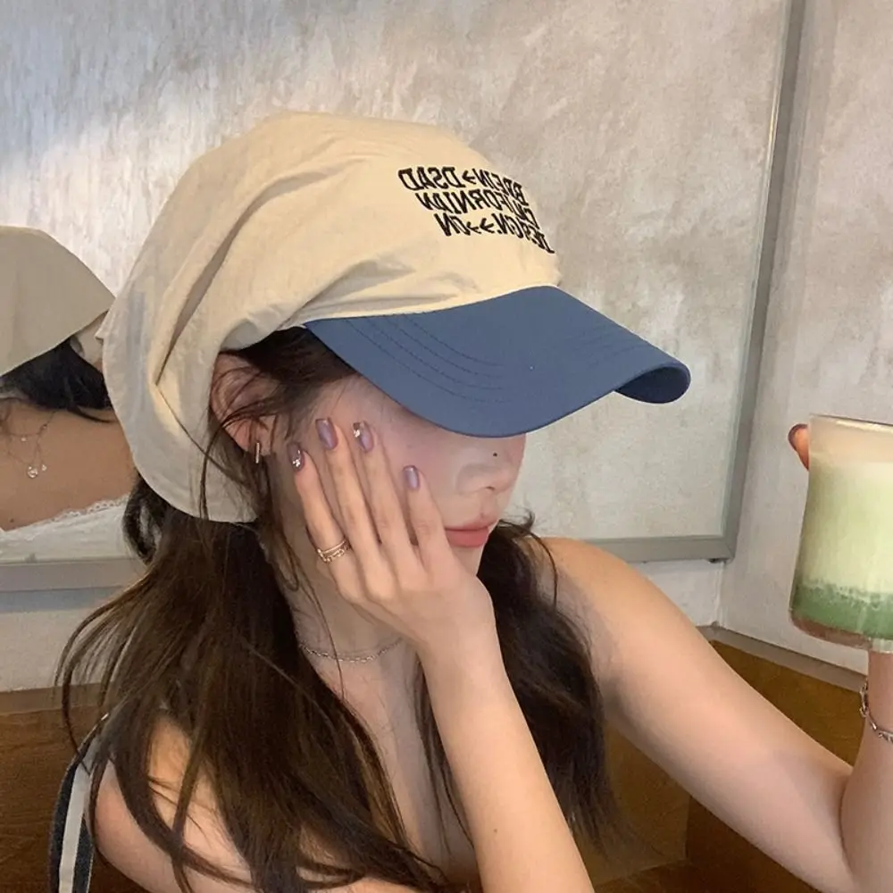 Sweet Korean Headscarf Baseball Hat Embroidery Sunshade Letter Baseball Cap Patchwork Color Triangle Headscarf Snapback Cap
Sweet Korean Headscarf Baseball Hat Embroidery Sunshade Letter Baseball Cap Patchwork Color Triangle Headscarf Snapback Cap