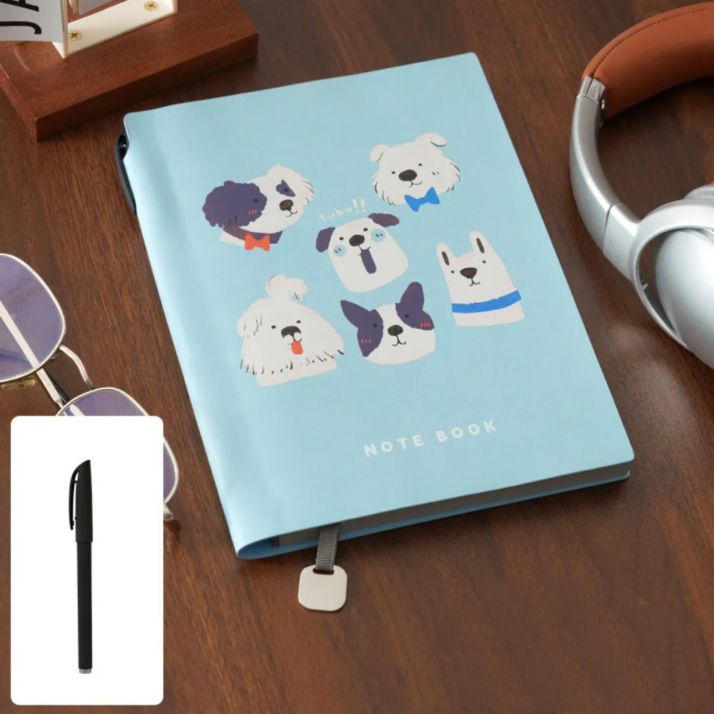 Happy Puppy A5 Cartoon Notepad 100 Sheets Thick Paper Students Notebook Soft Leather Cover Horizontal Line Diary Handbook
Happy Puppy A5 Cartoon Notepad 100 Sheets Thick Paper Students Notebook Soft Leather Cover Horizontal Line Diary Handbook