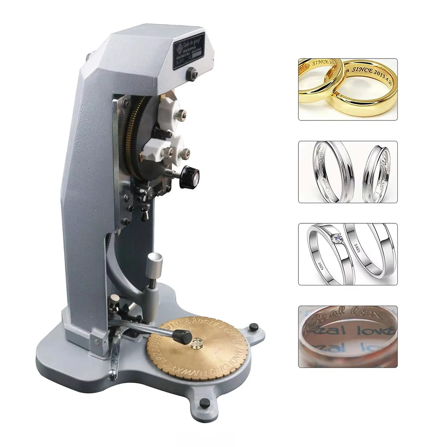 SL-810 High Precision Small Jewelry Engraving Machine Ring Ring Inner Hole Small Jewelry Engraving Letters Numbers Symbols
SL-810 High Precision Small Jewelry Engraving Machine Ring Ring Inner Hole Small Jewelry Engraving Letters Numbers Symbols