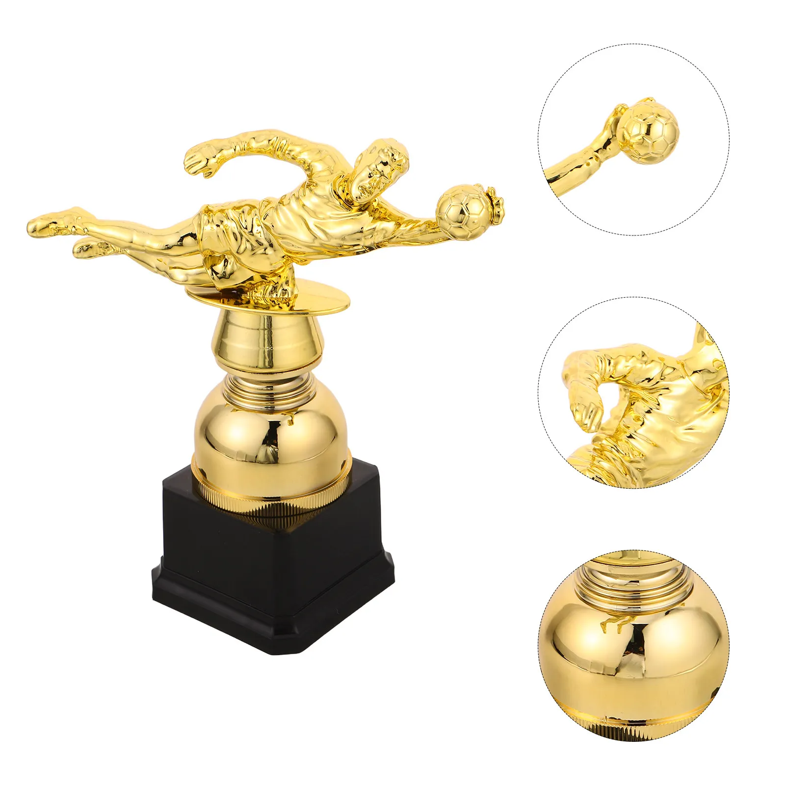 Gold Football Goalkeeper Trophy Soccer Championship Award Trophy Youth League Team Fan Souvenir Soccer Award Cups
Gold Football Goalkeeper Trophy Soccer Championship Award Trophy Youth League Team Fan Souvenir Soccer Award Cups