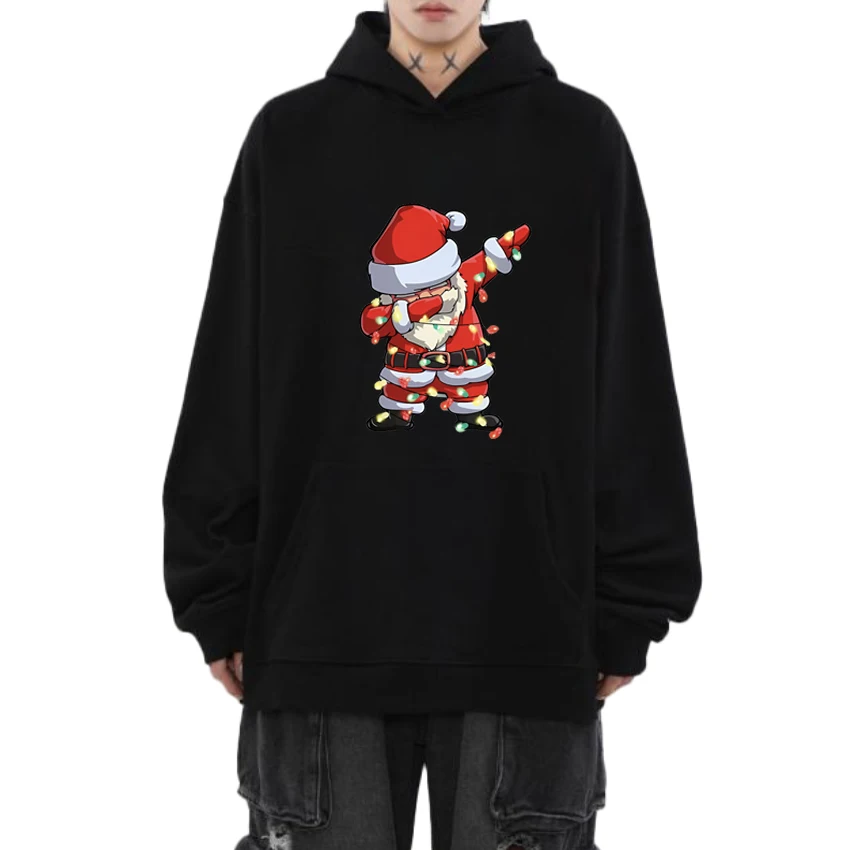 2024 New in Santa Claus Pattern printed black Hoodie Men Women Fashion Sweatshirt Unisex harajuku Fleece Long sleeve pullovers
2024 New in Santa Claus Pattern printed black Hoodie Men Women Fashion Sweatshirt Unisex harajuku Fleece Long sleeve pullovers