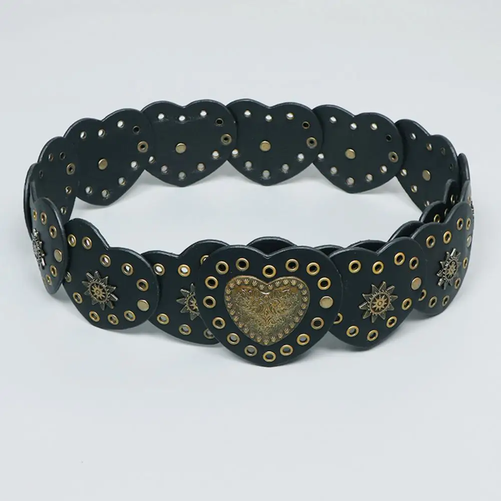 Rust-resistant Waist Belt Women Retro Belt Vintage Western Cowboy Belt with Heart Cutouts Adjustable Design Faux for Costumes
Rust-resistant Waist Belt Women Retro Belt Vintage Western Cowboy Belt with Heart Cutouts Adjustable Design Faux for Costumes