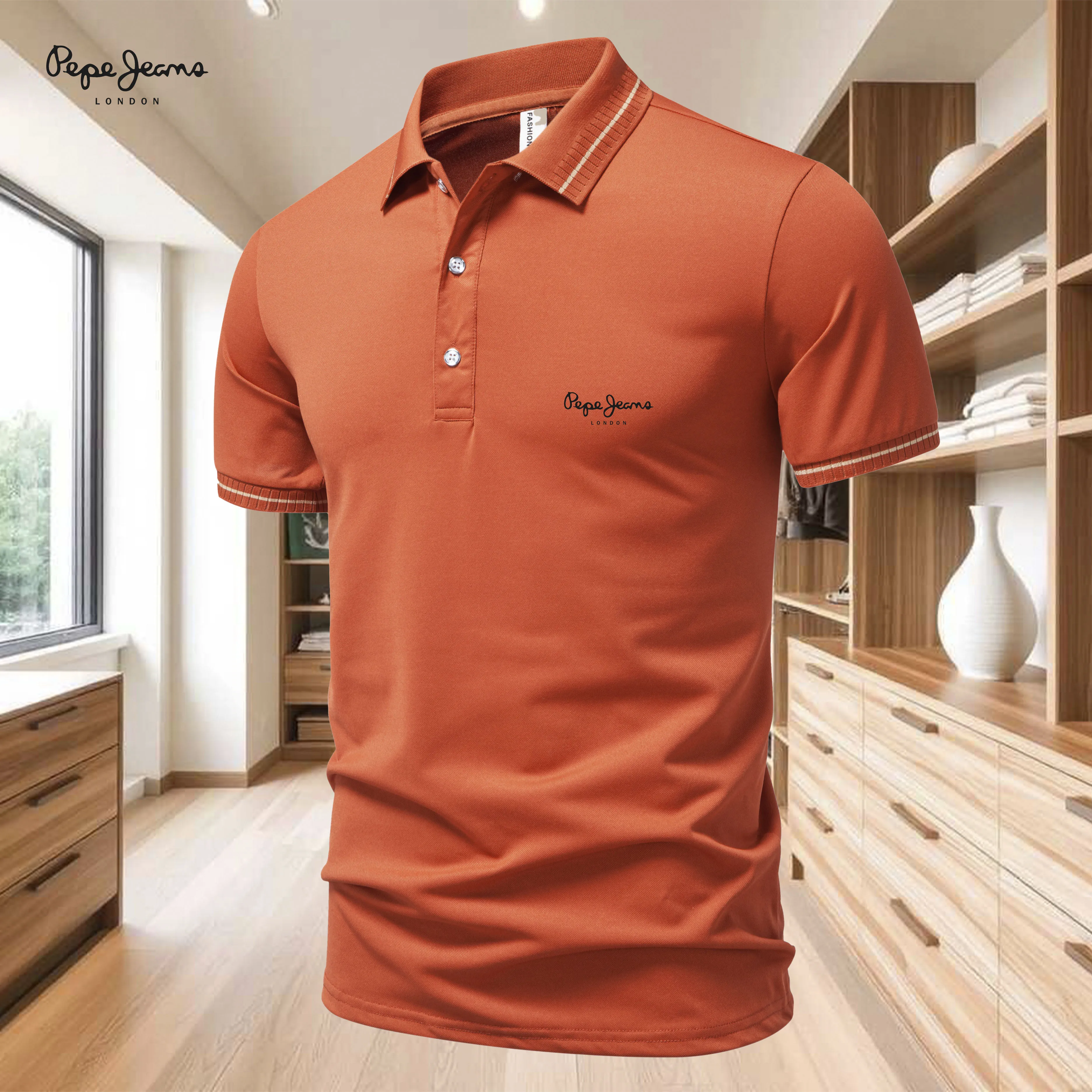 Summer New 2025 Men's Short Sleeved T-shirt Cool and Breathable Polo Shirt Business Casual Comfortable Top
Summer New 2025 Men's Short Sleeved T-shirt Cool and Breathable Polo Shirt Business Casual Comfortable Top