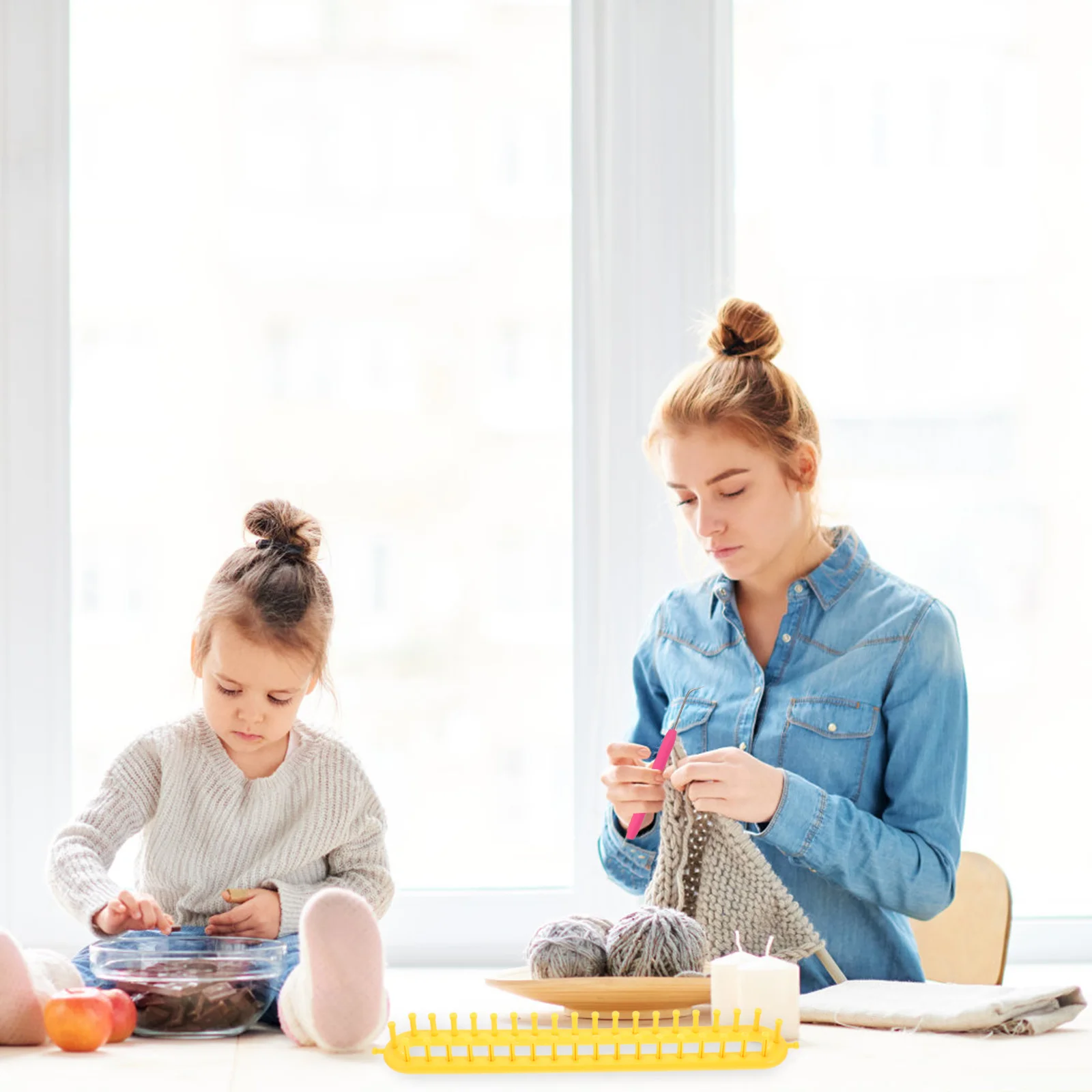 1Set Plastic Knitting Loom Scarf Hat Sweater Loom DIY Hand Knitting Tool Weaving Craft Kit for Adults Sweater Knitter
1Set Plastic Knitting Loom Scarf Hat Sweater Loom DIY Hand Knitting Tool Weaving Craft Kit for Adults Sweater Knitter