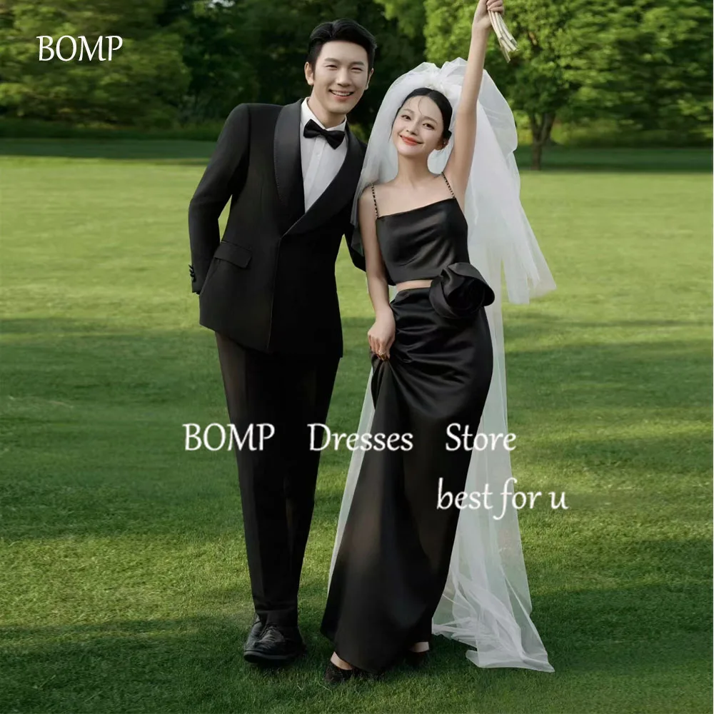 BOMP Black Evening Dresses Party Gowns Korea Wedding Photo shoot Silk Satin Floor Length Formal Occasion Gowns Customized
BOMP Black Evening Dresses Party Gowns Korea Wedding Photo shoot Silk Satin Floor Length Formal Occasion Gowns Customized