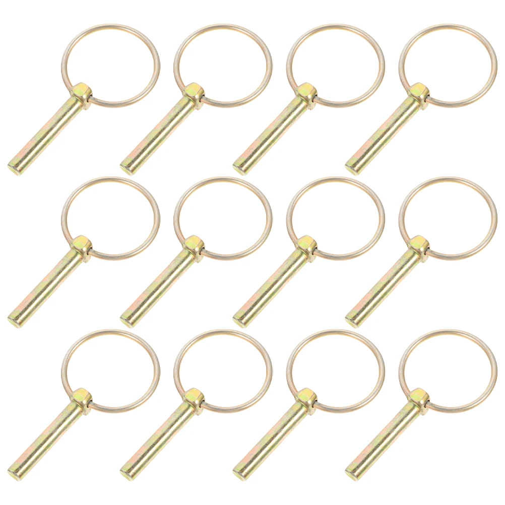 12 Pcs Safety Zinc Plated Heavy Duty Clevis for Tractor Trailer Coupler Kits Pin Ring Pins Farm Truck Hitch Pin Metal Pins
12 Pcs Safety Zinc Plated Heavy Duty Clevis for Tractor Trailer Coupler Kits Pin Ring Pins Farm Truck Hitch Pin Metal Pins