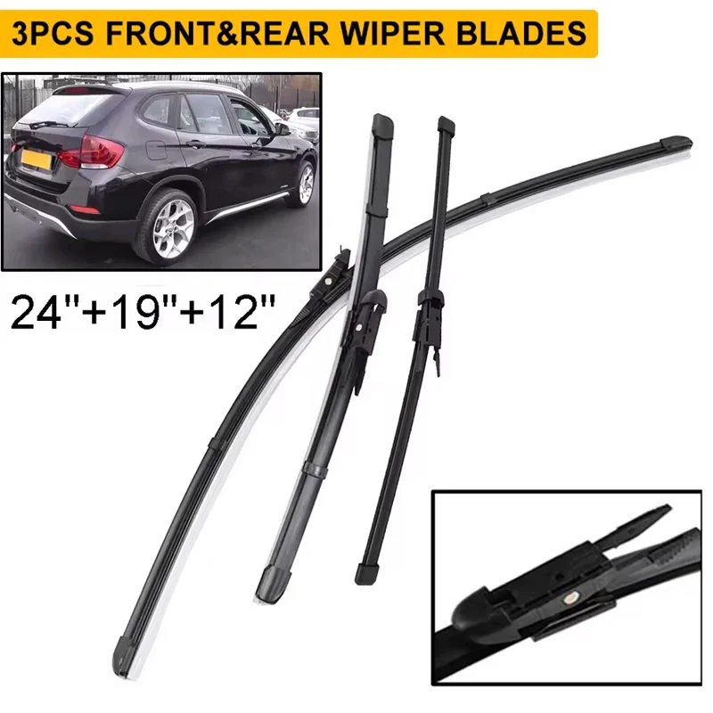 Wiper Front & Rear Wiper Blades Set For BMW X1 E84 2009 - 2015 Windshield Windscreen Window Brushes 24"+19"+12"
Wiper Front & Rear Wiper Blades Set For BMW X1 E84 2009 - 2015 Windshield Windscreen Window Brushes 24"+19"+12"