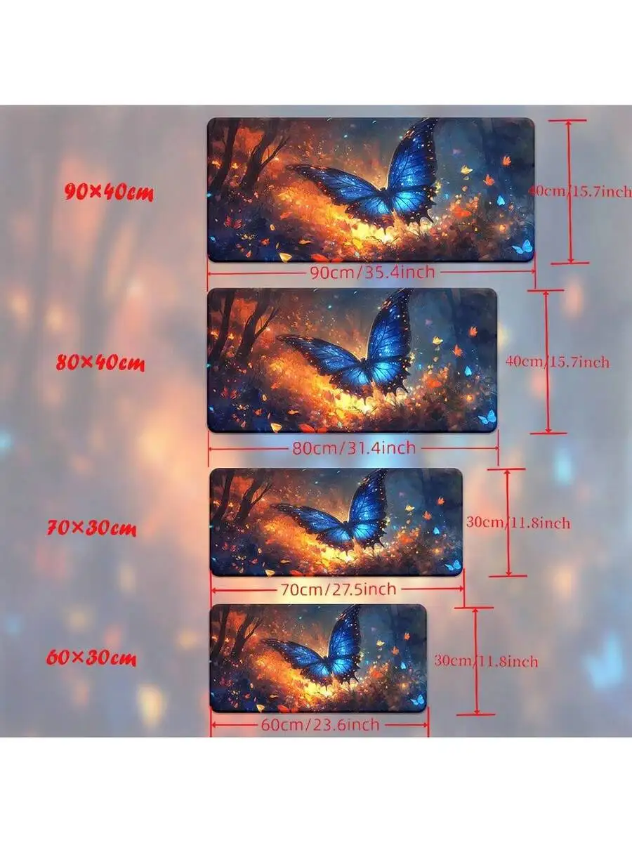 Dreamy Butterfly Mousepad Large Rubber Gaming Mat Waterproof Non-Slip Desk Pad For PC Laptop
Dreamy Butterfly Mousepad Large Rubber Gaming Mat Waterproof Non-Slip Desk Pad For PC Laptop