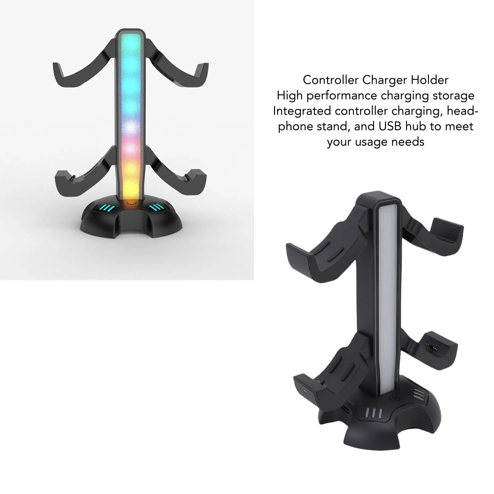 RGB Controller Charger Dock Controller Charger Holder Headset Stand with 9 RGB Light Modes USB A Type C Port for Gamers Desktop
RGB Controller Charger Dock Controller Charger Holder Headset Stand with 9 RGB Light Modes USB A Type C Port for Gamers Desktop