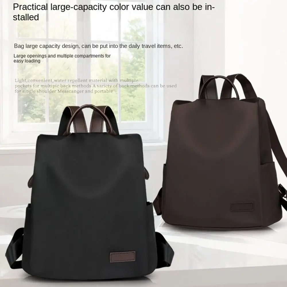Oxford Cloth Anti-Theft Backpack Large Capacity Lightweight Travel Backpack Solid Color Waterproof Satchel for Women Girls
Oxford Cloth Anti-Theft Backpack Large Capacity Lightweight Travel Backpack Solid Color Waterproof Satchel for Women Girls