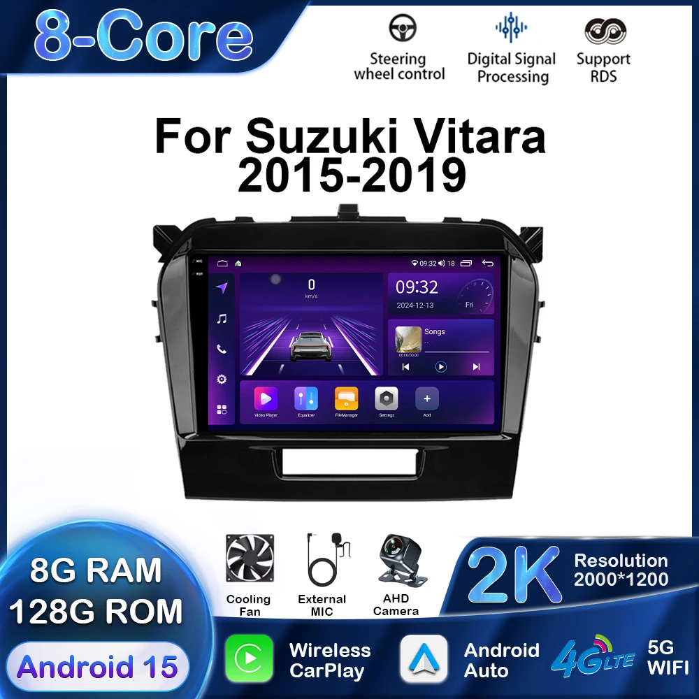 Car Multimedia Player For Suzuki Vitara 2015-2019 Android GPS Navigation Carplay Auto Stereo Radio Stereo DSP 2Din WIFI QLED
Car Multimedia Player For Suzuki Vitara 2015-2019 Android GPS Navigation Carplay Auto Stereo Radio Stereo DSP 2Din WIFI QLED
