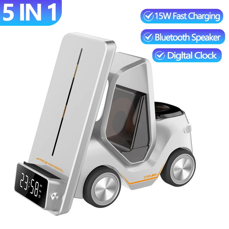 T20 3 in 1 Wireless Charger Stand 15W Fast Charging For iPhone Apple Watch Earphones Supports Bluetooth Speakers Desktop Station
T20 3 in 1 Wireless Charger Stand 15W Fast Charging For iPhone Apple Watch Earphones Supports Bluetooth Speakers Desktop Station