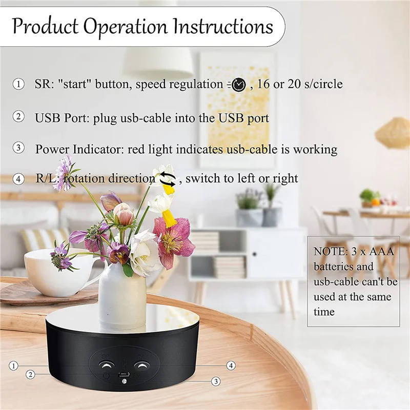 B23B 2X Rotating Display Stand, 360 Degree Automatic Mute Spin Turntable For Photography Display,Figures Collections Display
B23B 2X Rotating Display Stand, 360 Degree Automatic Mute Spin Turntable For Photography Display,Figures Collections Display