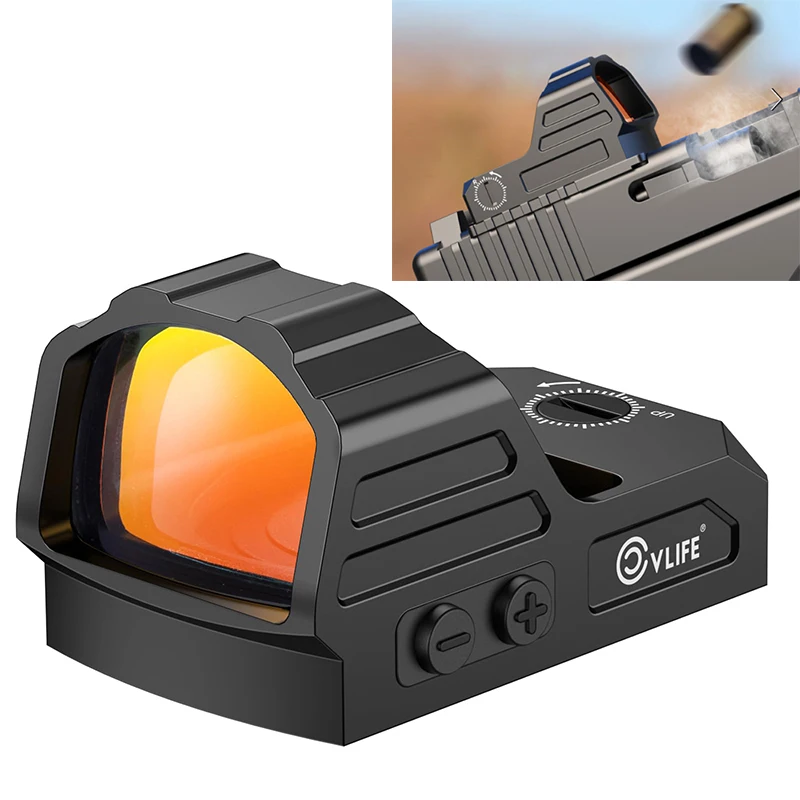 CVLIFE Scope 2MOA Red Dot Optics Reflex Sights for Pistols with Motion Awake and Adapter Plate for MOS for Pistol Hold Zero Well
CVLIFE Scope 2MOA Red Dot Optics Reflex Sights for Pistols with Motion Awake and Adapter Plate for MOS for Pistol Hold Zero Well