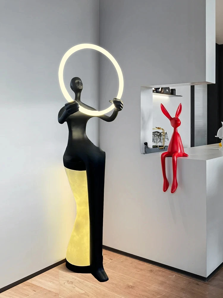 Creative designer humanoid art sculpture floor lamp home beauty shop clubhouse fiberglass large figure ornament
Creative designer humanoid art sculpture floor lamp home beauty shop clubhouse fiberglass large figure ornament