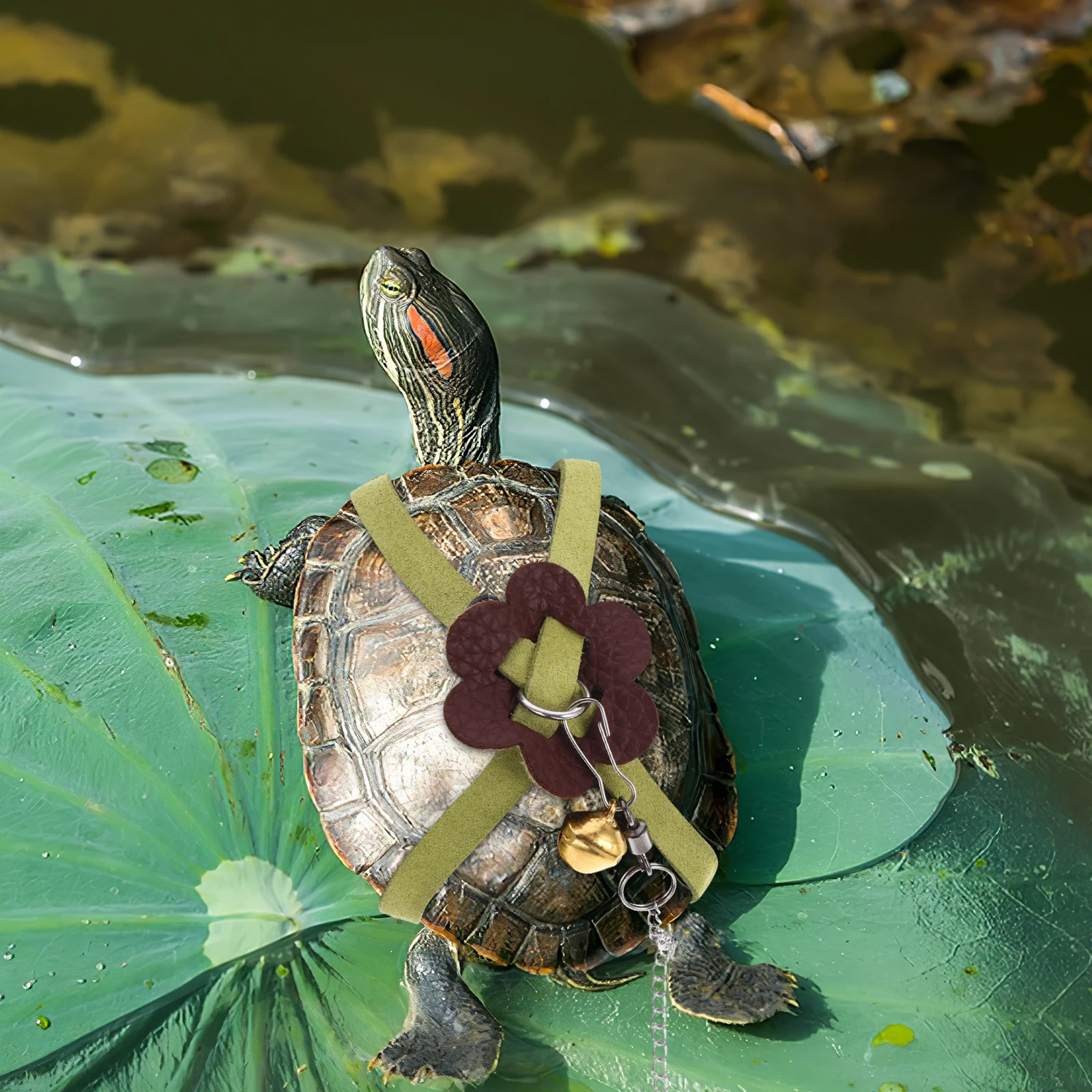 Adjustable Turtle Leash Microfiber Stainless Steel Grass Green Small Size Vest Design Outdoor Tortoise Control
Adjustable Turtle Leash Microfiber Stainless Steel Grass Green Small Size Vest Design Outdoor Tortoise Control
