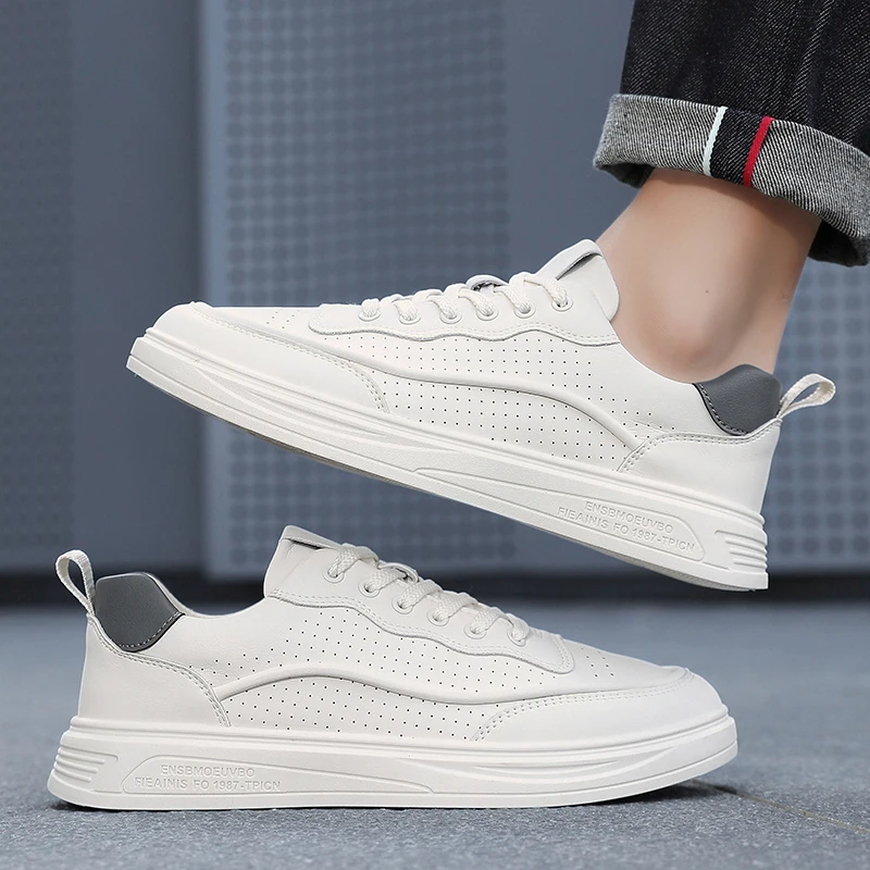Men's Leather Casual Board Shoes, Fashion All-match Large Size Sneakers, Breathable Non-slip Wear-resistant Daily Sports Shoes
Men's Leather Casual Board Shoes, Fashion All-match Large Size Sneakers, Breathable Non-slip Wear-resistant Daily Sports Shoes