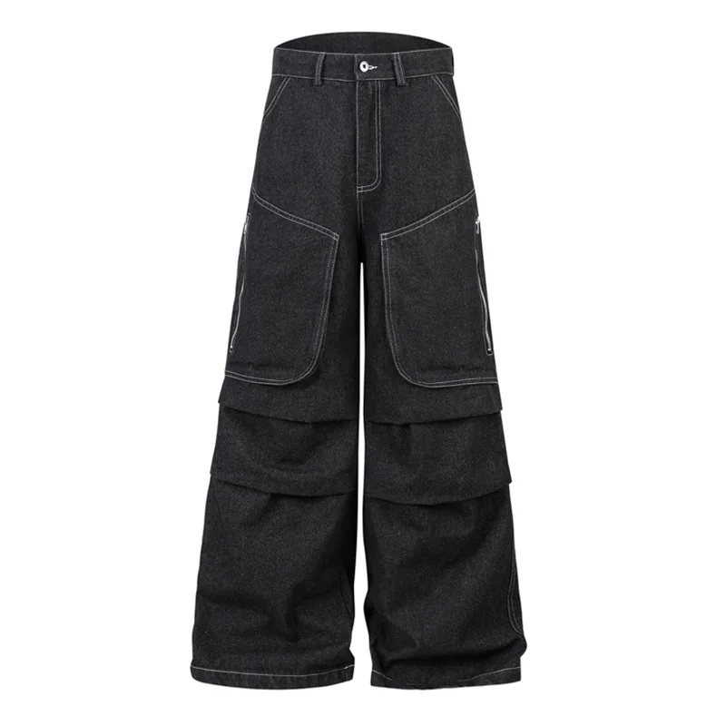 Vintage Hip Hop Baggy Jeans Pants Loose Multi Pockets Streetwear Denim Trousers For Male
Vintage Hip Hop Baggy Jeans Pants Loose Multi Pockets Streetwear Denim Trousers For Male