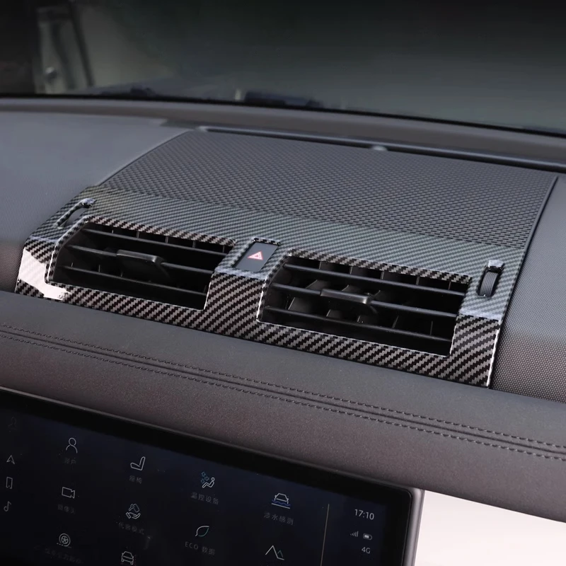 Для Land Rover Defender Center Control приборной панели кондиционирования воздуха вентиляционные отверстия декоративная рамка из углеродного волокна аксессуары для модификации
Для Land Rover Defender Center Control приборной панели кондиционирования воздуха вентиляционные отверстия декоративная рамка из углеродного волокна аксессуары для модификации