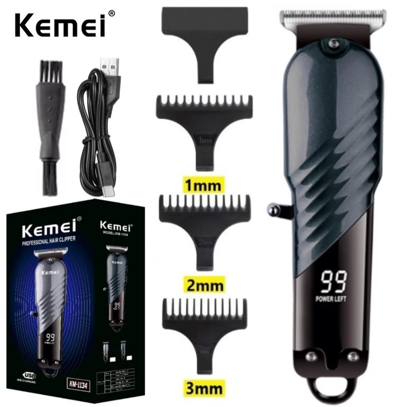 Kemei Electric Hair Clipper Hair Cut Wireless Trimmer Men Professional Clipper Machine Rechargeable Hair Cut Barber KM-1134
Kemei Electric Hair Clipper Hair Cut Wireless Trimmer Men Professional Clipper Machine Rechargeable Hair Cut Barber KM-1134