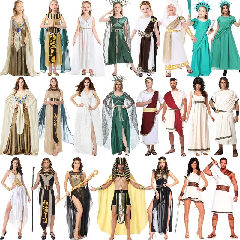 Athena Goddess Costume Festival Halloween Pharaoh Queen Performance Clothes Polyester Material Women's Traditional Ethnic Sta...
Athena Goddess Costume Festival Halloween Pharaoh Queen Performance Clothes Polyester Material Women's Traditional Ethnic Sta...